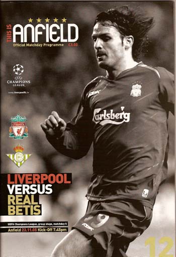 Liverpool FC v Real Betis